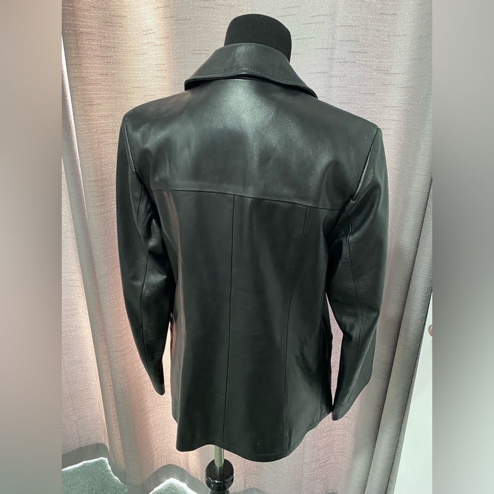 Vera Pelle, Women’s XS soft black leather jacket
